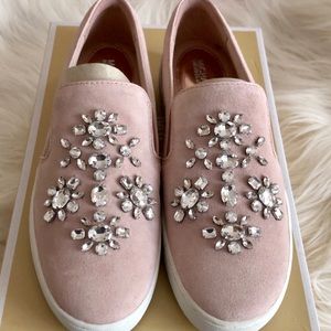 Michael Kors Keaton Embellished Slip on Sneakers
